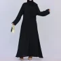 2024 Wholesale Dubai Arab Turkey Luxury Muslim Dress Luxurious Les Robe Musulmane Femmes De Luxe Custom Black Women Abaya Caftan